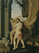 BALDUNG GRIEN, Hans Hercules and Antaeus painting